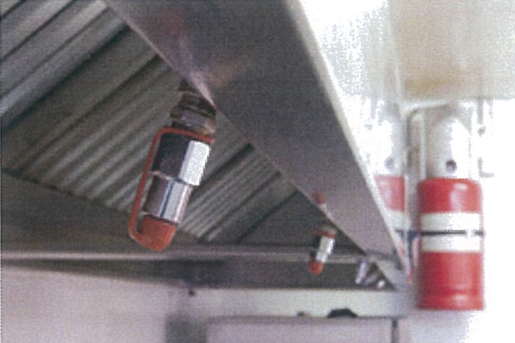 Kitchen hood fire suppression system